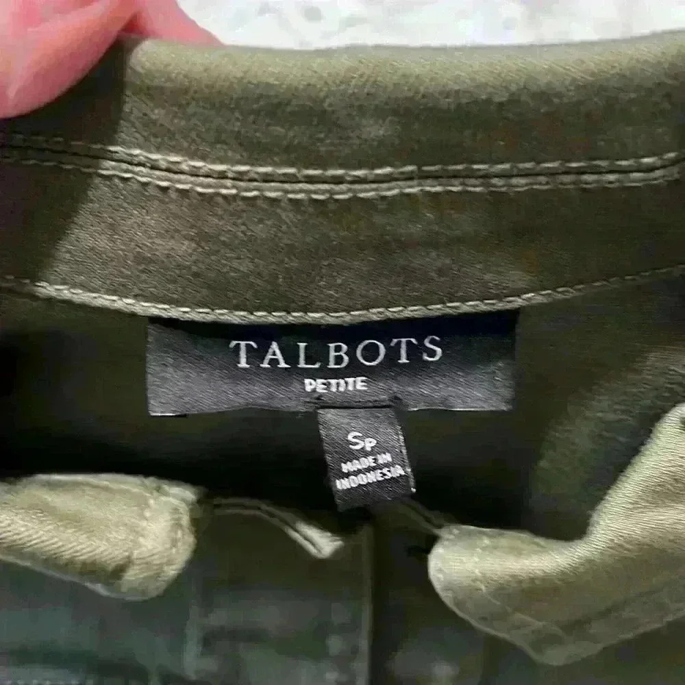 Talbots army green jacket. Women’s size Sp - Picture 9 of 10